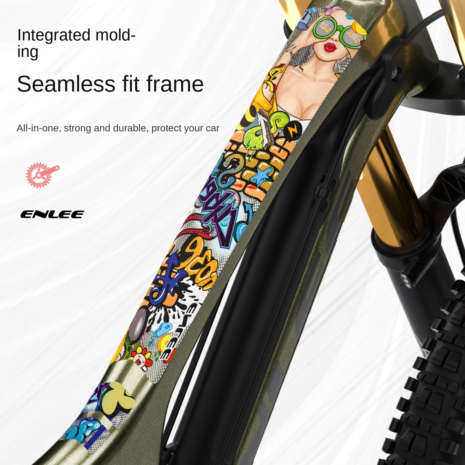 Mountain Biking Colorado - ENLEE Durable Bike Protection Film Mountain