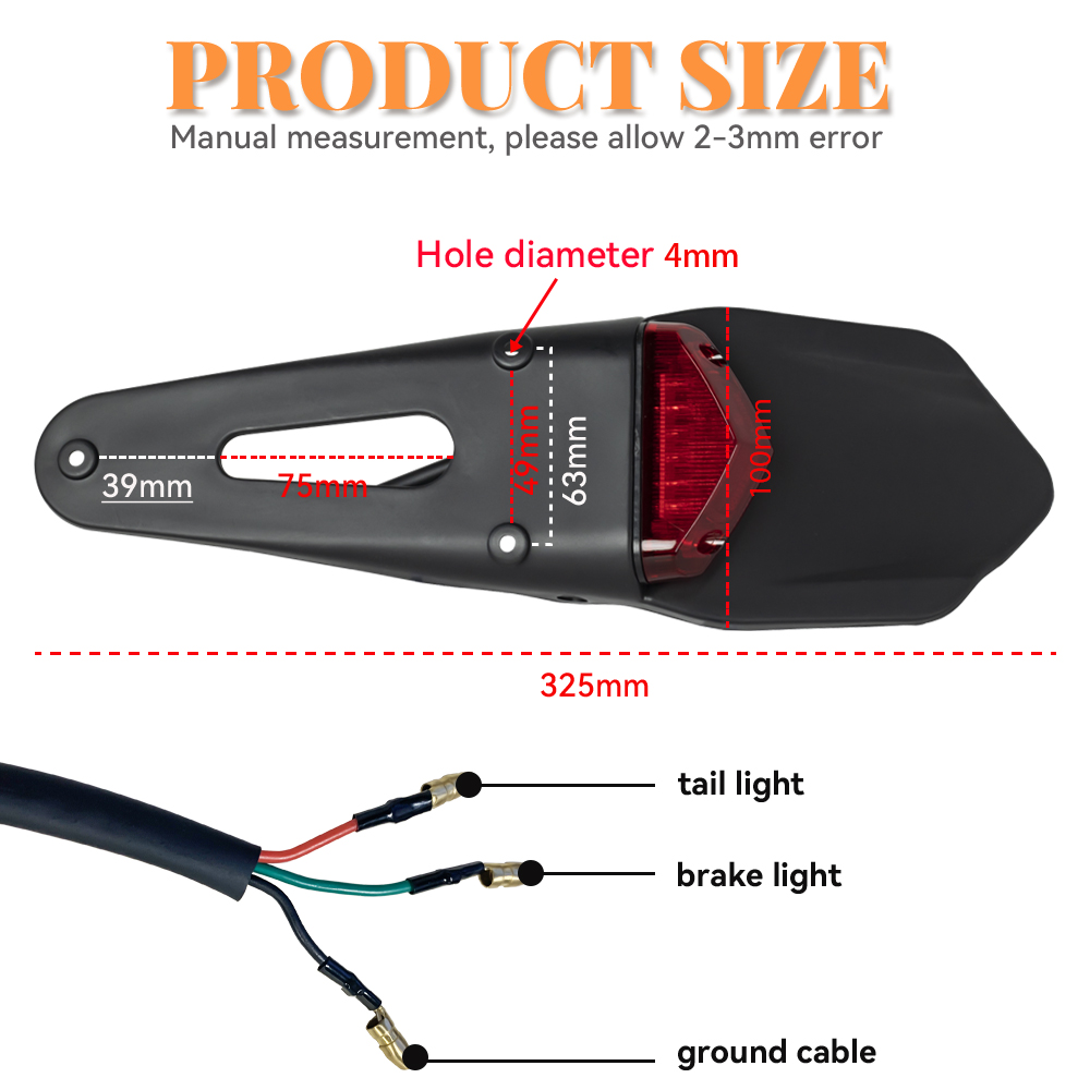 Motorcycle LED Taillight Brake - đánh giá và giá Mountain Biking Trails